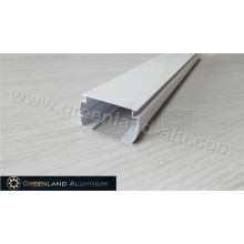 Riel vertical de perfil de aluminio con recubrimiento en polvo